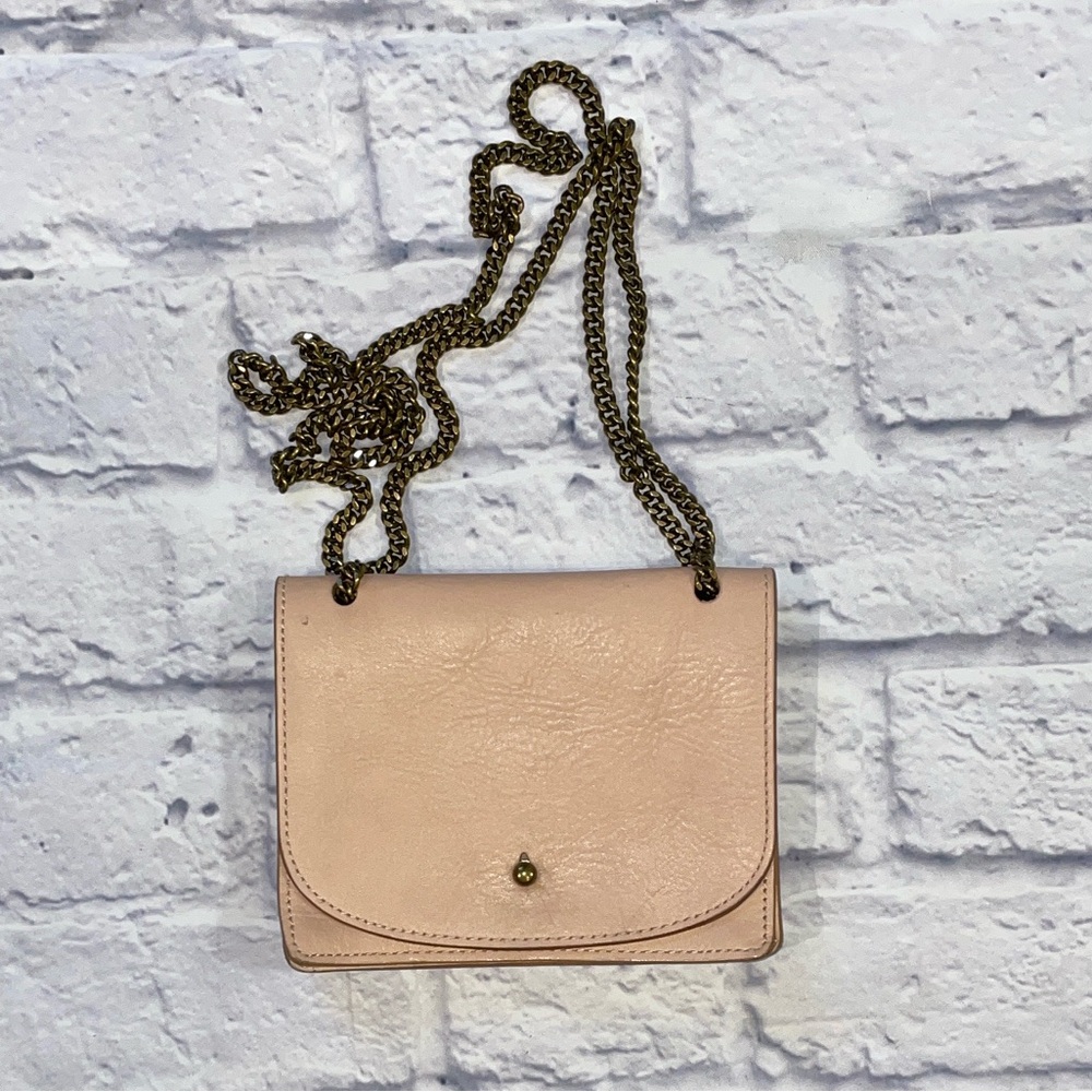 Madewell Blush Pink Crossbody with Chain Strap